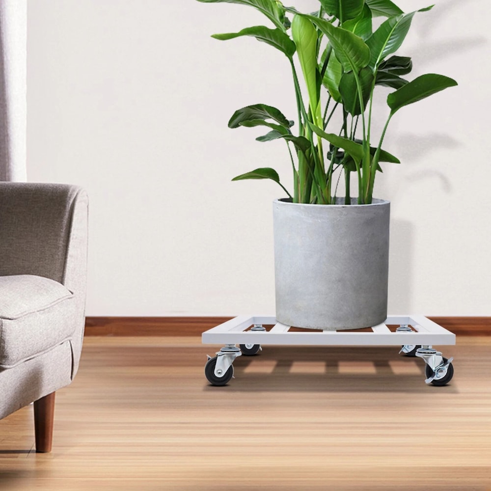 4 Wheel Plant Stand With Wheels For Pots Indoor Outdoor 1