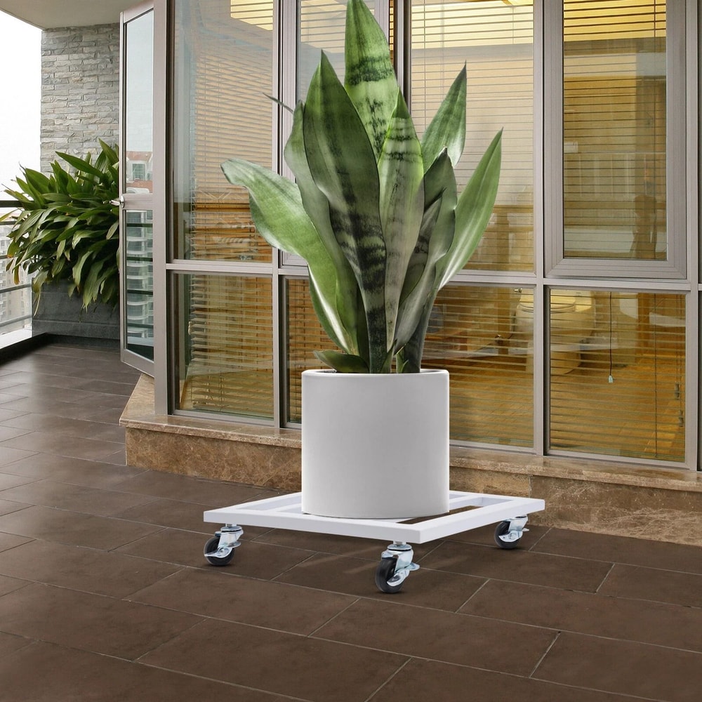 4 Wheel Plant Stand With Wheels For Pots Indoor Outdoor 3