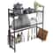 2 Tier Over The Sink Dish Drying Rack Stainless Steel Kitchen Organizer 10