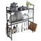 2 Tier Over The Sink Dish Drying Rack Stainless Steel Kitchen Organizer 10