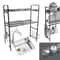2 Tier Over The Sink Dish Drying Rack Stainless Steel Kitchen Organizer 6