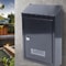 Modern Waterproof Wall Mounted Locking Mailbox With Keys 0