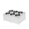 6 Hole Stainless Steel Flatware Holder Commercial Silverware Organizer For Restaurants 6