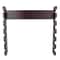 Brown 6 Cue Wall Mount Pool Cue Rack For Game Room Storage 4