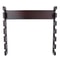 Brown 6 Cue Wall Mount Pool Cue Rack For Game Room Storage 4