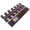 Brown 6 Cue Wall Mount Pool Cue Rack For Game Room Storage 6