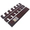 Brown 6 Cue Wall Mount Pool Cue Rack For Game Room Storage 6