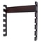 Brown 6 Cue Wall Mount Pool Cue Rack For Game Room Storage 8