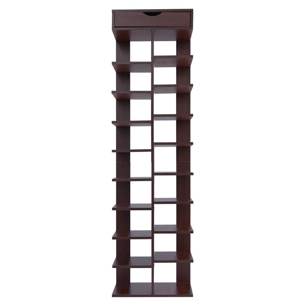 10 Tier Vertical Shoe Rack For Compact Entryway Shoe Storage 8