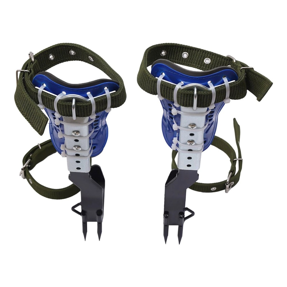 Adjustable Tree Climbing Spike Set With Safety Belt And Straps 0