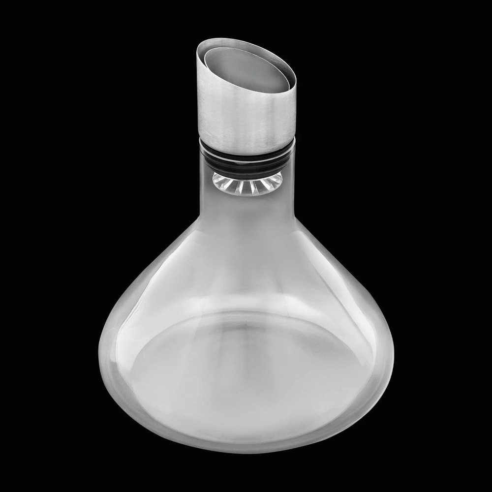 Wine Decanter Lead Free Crystal Red Wine Carafe With Fast Aerating Pour 7