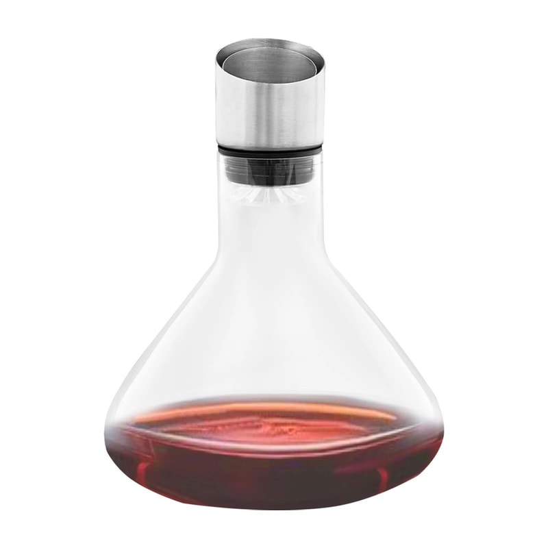 Wine Decanter Lead Free Crystal Red Wine Carafe With Fast Aerating Pour 9