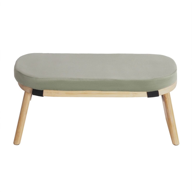 Foldable Meditation Bench With Cushion Ergonomic Kneeling Yoga Stool 13