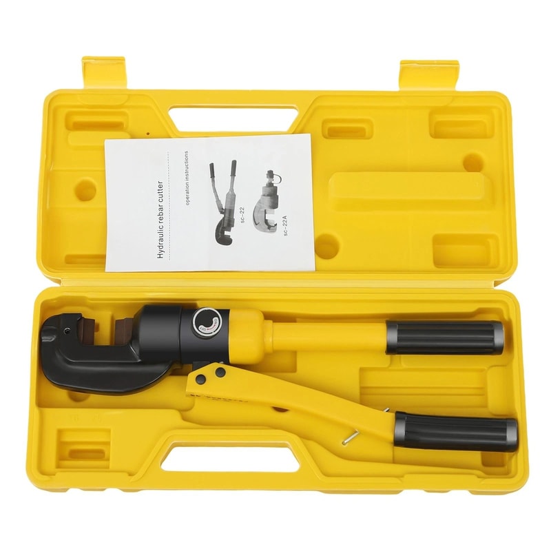 8 Ton Portable Electric Hydraulic Rebar Cutter Steel Bar Cutting Tool 9