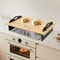 Bamboo Stove Top Cover Board With Handles For Gas And Electric Stoves 0