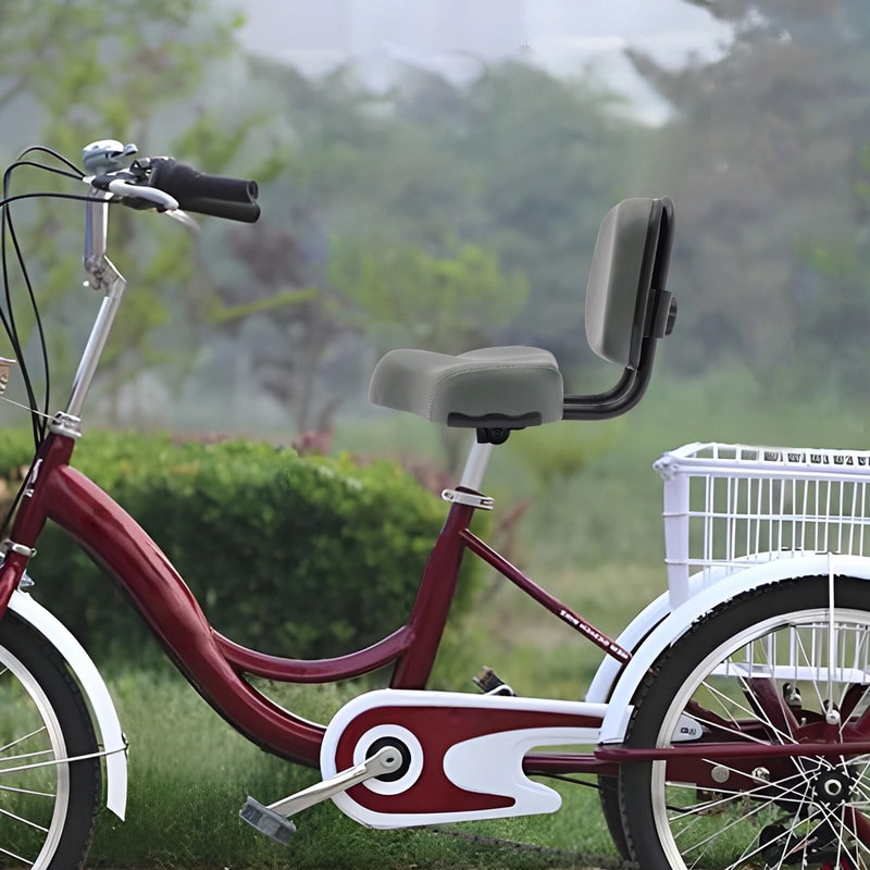 Extra Wide Tricycle Seat With Backrest Comfortable Adult Trike Saddle Cushion 10