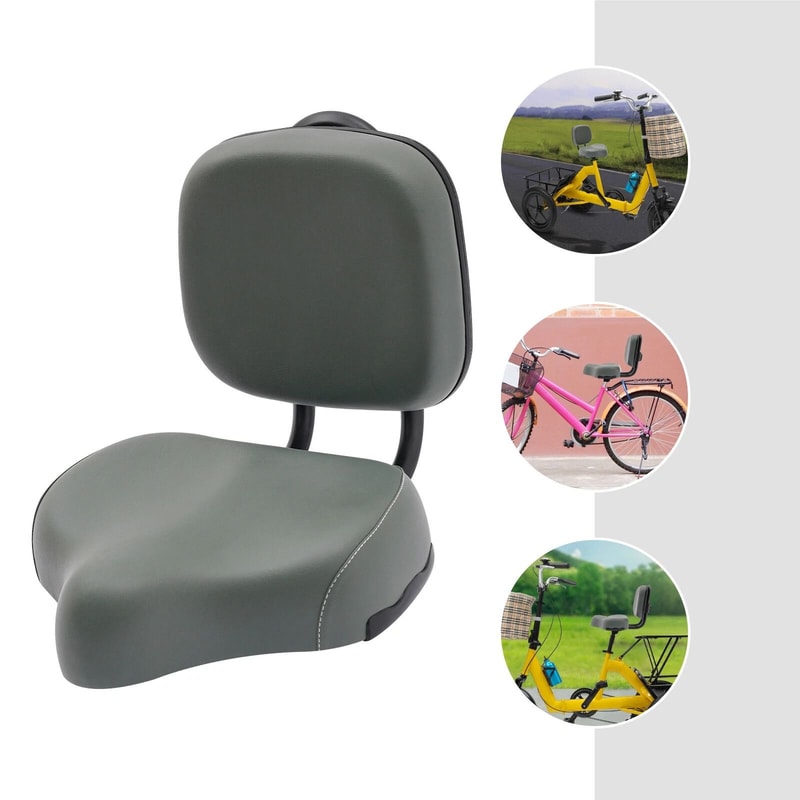 Extra Wide Tricycle Seat With Backrest Comfortable Adult Trike Saddle Cushion 16