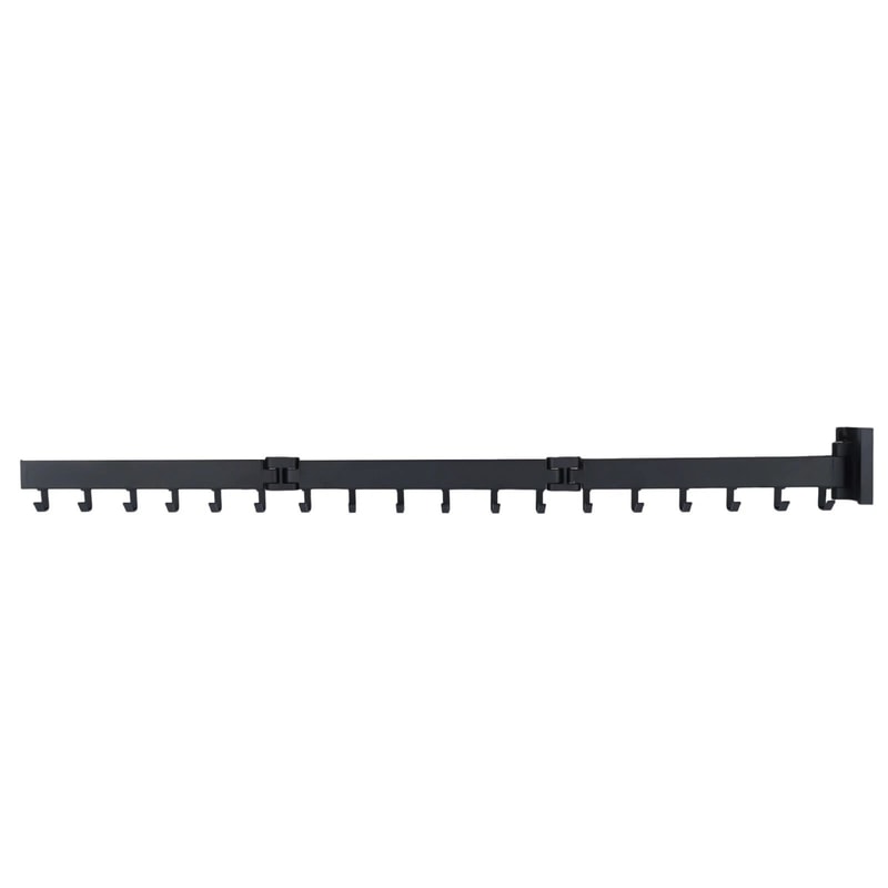 Wall Mounted Tri Fold Retractable Clothes Drying Rack 8