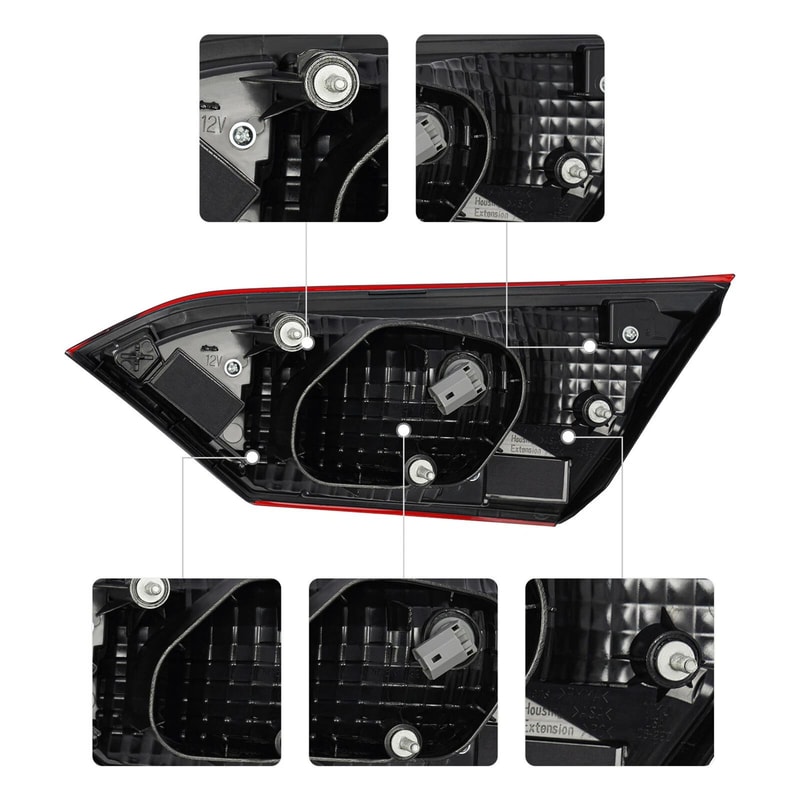 Premium Left Side Inner Rear Tail Light For Toyota Camry LE CE Direct Replacement 15