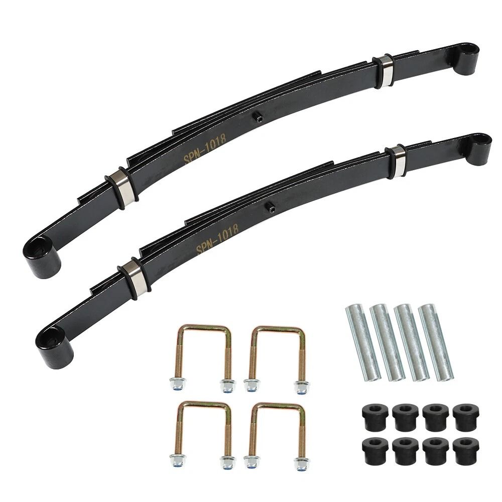 Heavy Duty Rear 4 Leaf Spring Set For EZGO TXT Golf Cart Suspension Upgrade 6