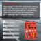Universal Cooling System Pressure Tester Radiator Leak Detector Kit 6