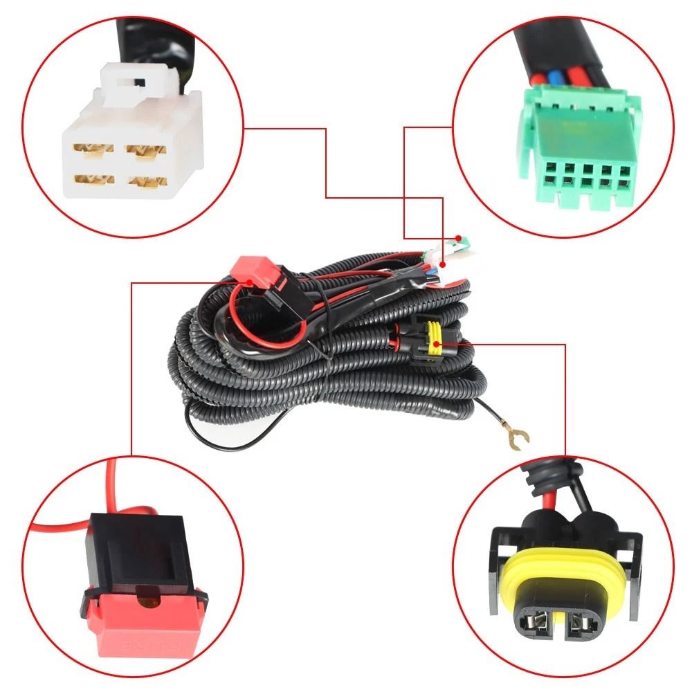 High Output Clear Fog Lights Kit With Switch Toyota Corolla Fog Light Kit Wiring Direct Fit 1