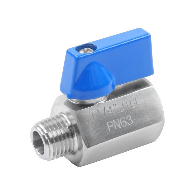 Premium Stainless Steel Mini Ball Valve NPT Male Female 4