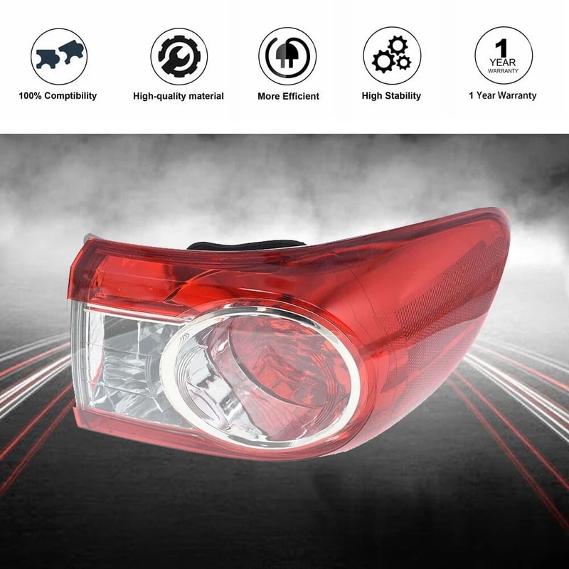 Toyota Corolla Right Tail Light Replacement Passenger Side 3