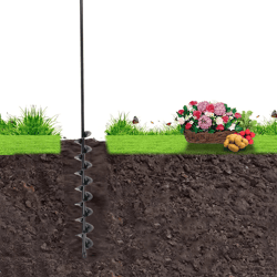 heavy duty extended length garden auger drill bit ultimate bulb planting tool for soil & bedding
