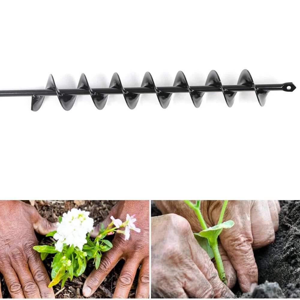 Heavy Duty Extended Length Garden Auger Drill Bit Ultimate Bulb Planting Tool For Soil Bedding 4
