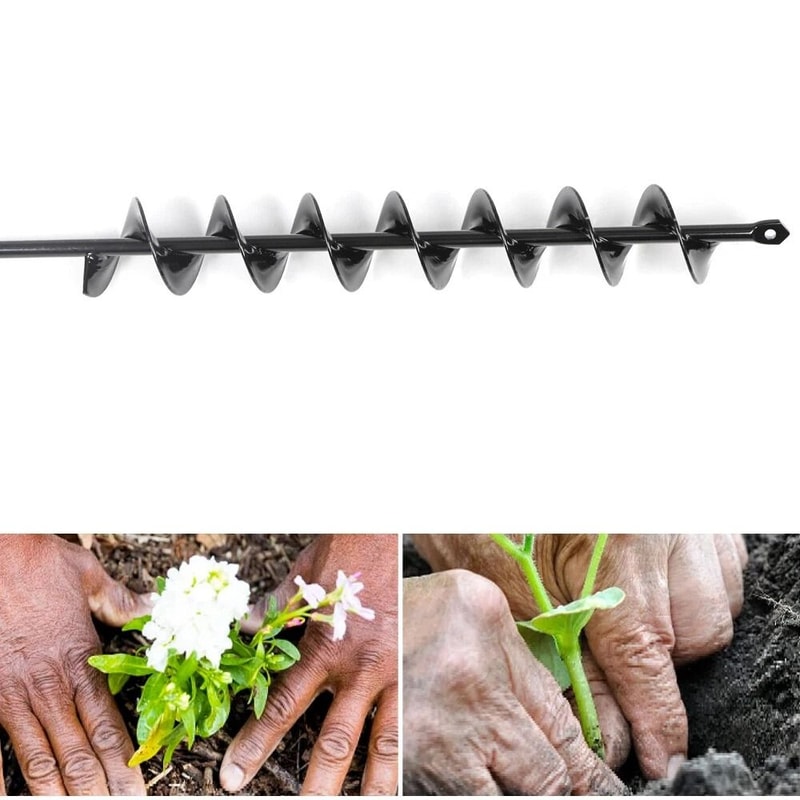 Heavy Duty Extended Length Garden Auger Drill Bit Ultimate Bulb Planting Tool For Soil Bedding 4