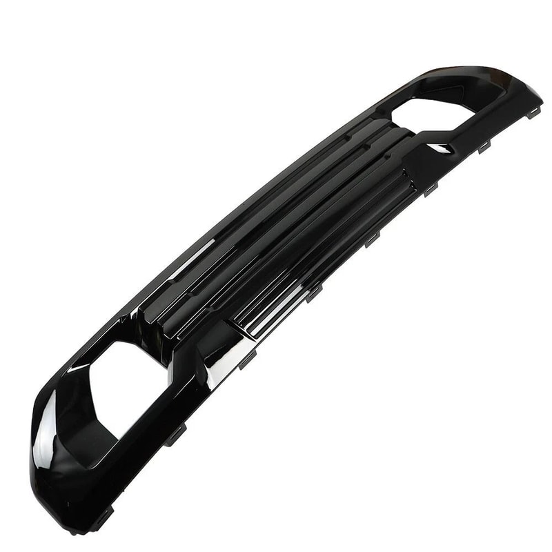 Premium Gloss Black Front Bumper Lower Trim Upgrade For GMC Sierra AT4Denali 8