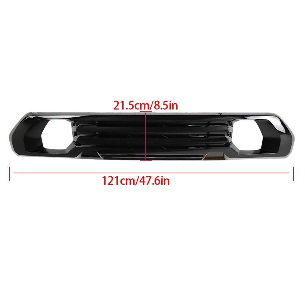 Premium Gloss Black Front Bumper Lower Trim Upgrade For GMC Sierra AT4Denali 9