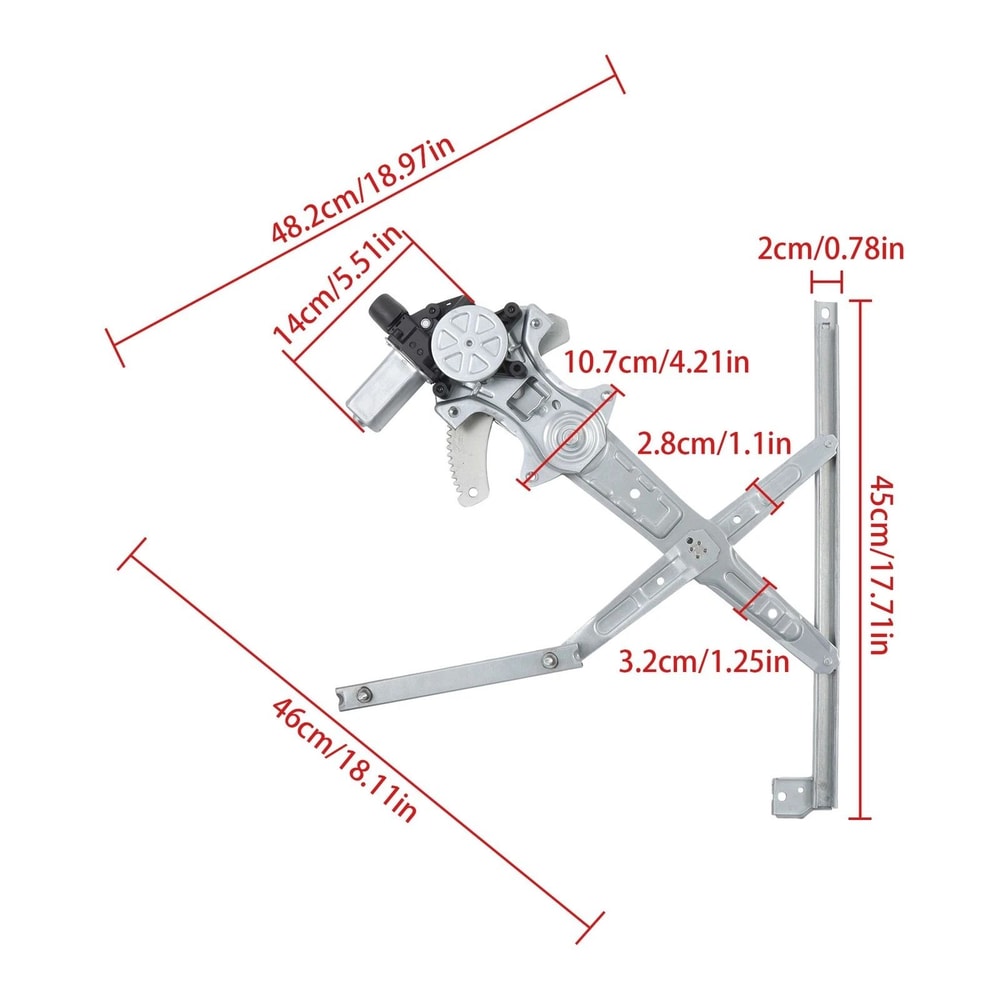 Premium Front Left Power Window Regulator Motor Assembly For Honda Civic 12