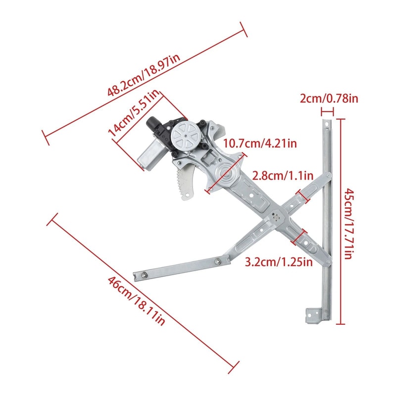 Premium Front Left Power Window Regulator Motor Assembly For Honda Civic 12