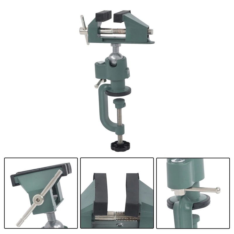 Swivel Bench Vise Durable Table Vise Clamp With Rotating Workbench Clamp Tool 12