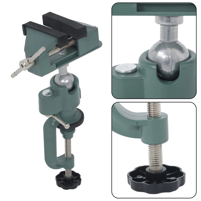 Swivel Bench Vise Durable Table Vise Clamp With Rotating Workbench Clamp Tool 8