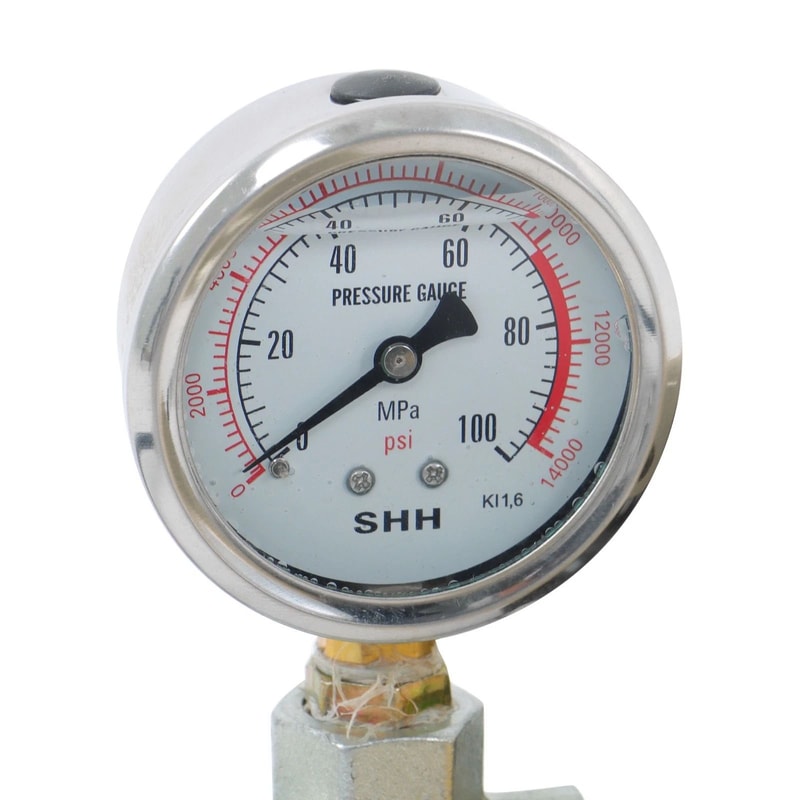 Heavy Duty PSI Hydraulic Hand Pump With Precision Gauge Portable Hand Operated Pump 2