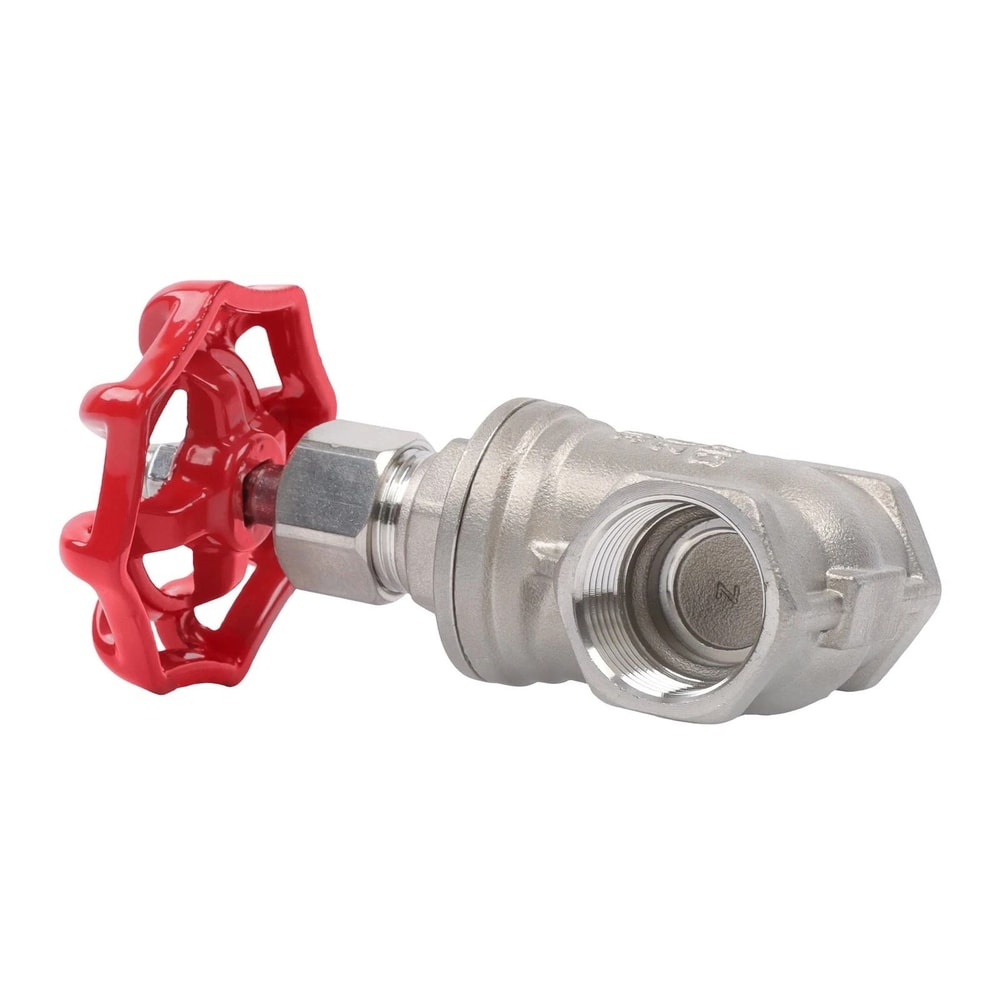 Stainless Steel Gate Valve FNPT WOG With Wheel Handle Durable Industrial Shut Off 11