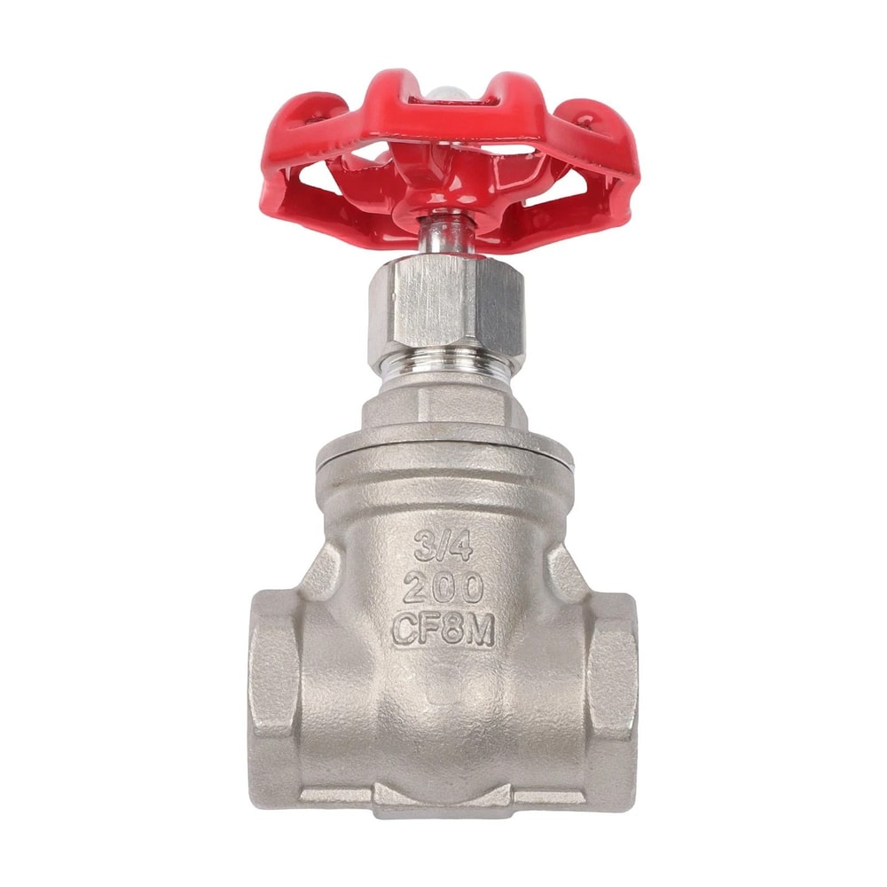Stainless Steel Gate Valve FNPT WOG With Wheel Handle Durable Industrial Shut Off 13