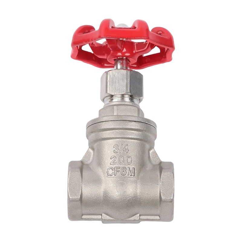 Stainless Steel Gate Valve FNPT WOG With Wheel Handle Durable Industrial Shut Off 13