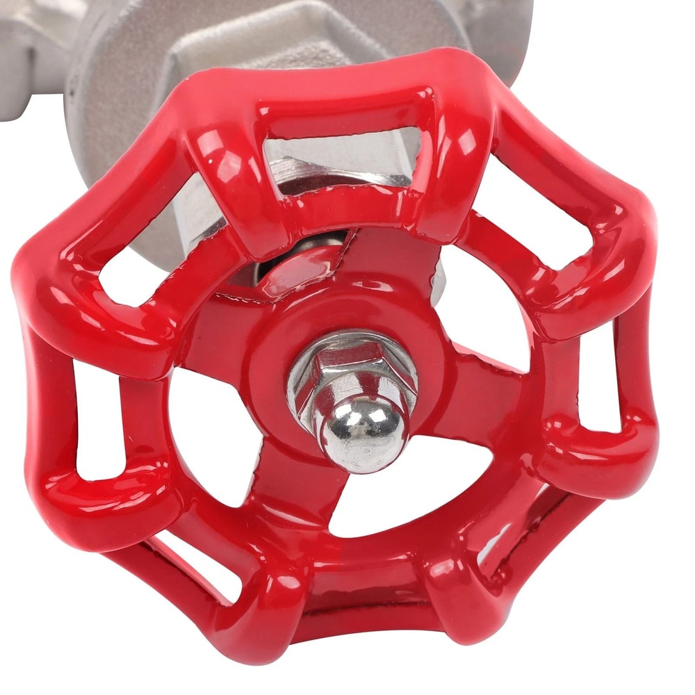 Stainless Steel Gate Valve FNPT WOG With Wheel Handle Durable Industrial Shut Off 6