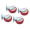 Heavy Duty Industrial Side Brakes With Red Casters 0