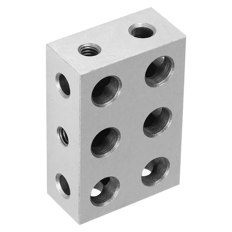 Premium Matched Pair Block Set Ultra Precision Setup Blocks Hole Hardened Steel Gauge Blocks 1