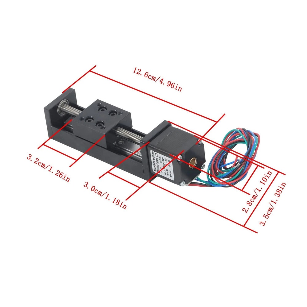 Precision Mini Linear Actuator Ball Screw Slide Module With NEMA 11 Stepper Smooth CNC Motion 16