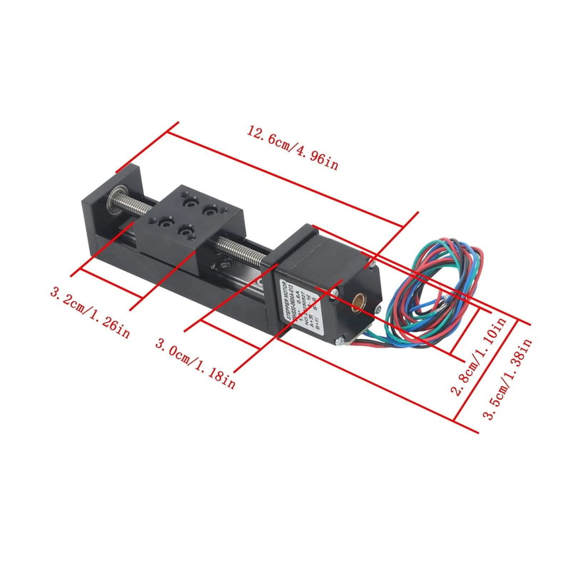 Precision Mini Linear Actuator Ball Screw Slide Module With NEMA 11 Stepper Smooth CNC Motion 16