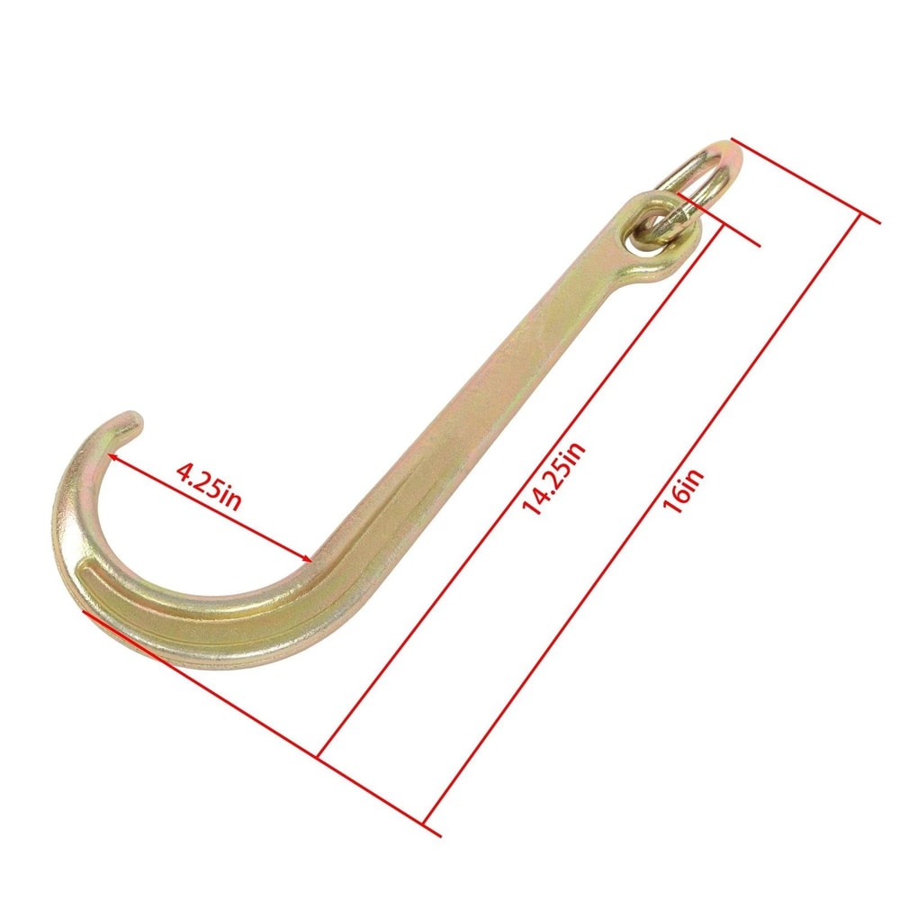 Heavy Duty G70 J Hook Tow Hooks Pair With Load Capacity 8