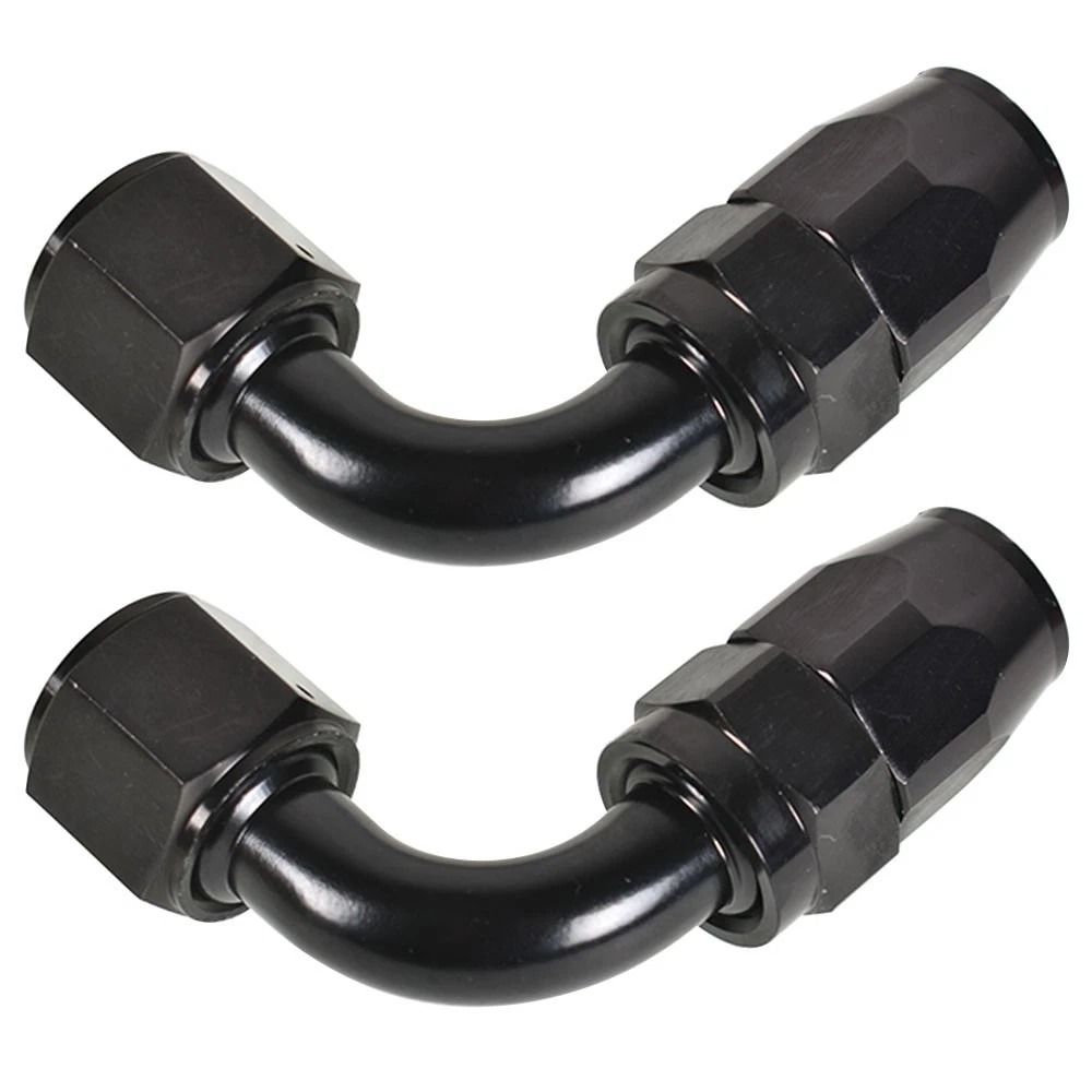 Set Of Fuel Fittings 90 Swivel Hose Adapters For Performance Cars 1