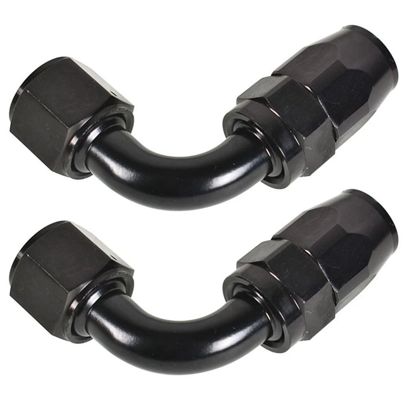 Set Of Fuel Fittings 90 Swivel Hose Adapters For Performance Cars 1