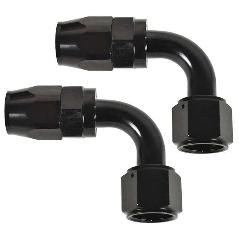 Set Of Fuel Fittings 90 Swivel Hose Adapters For Performance Cars 2